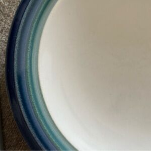 Pfaltzgraff Three Ocean Breeze Blue  and White ceramic  8” plates.